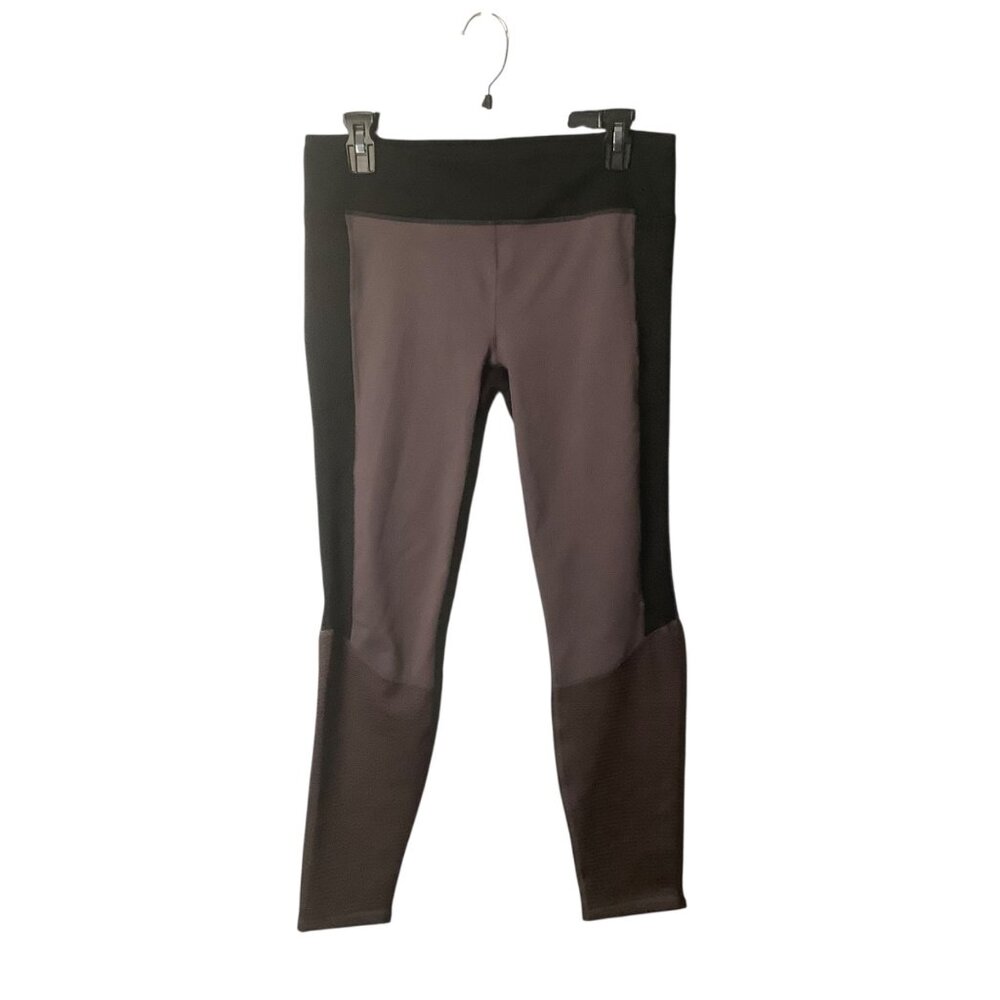 Fabletics Powerhold High-Waisted Compression Leggings Black/Brown Womens Pants S